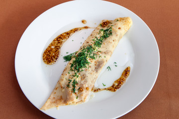 Stuffed omelet for breakfast