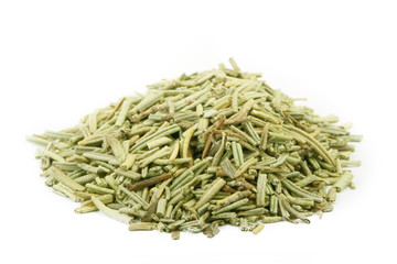 heap of dried rosemary isolated