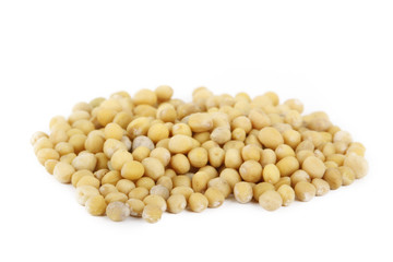 heap of seeds of mustard isolated