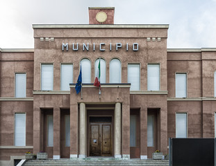 Italian town Hall, palace of about one hundred years old