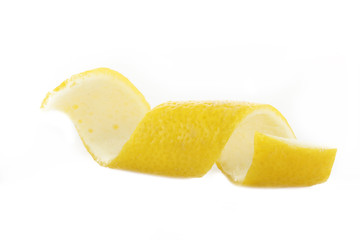 rind of lemon isolated