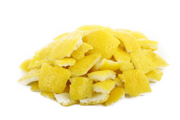 rind of lemon isolated