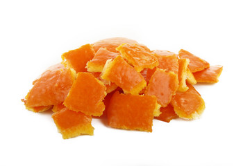 rind of orange isolated