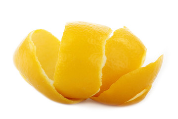 rind of lemon isolated