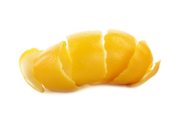 Fototapeta na wymiar rind of lemon isolated
