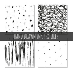 Ink hand drawn textures