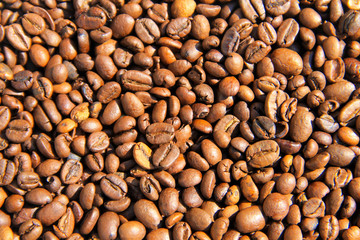 Coffee beans background