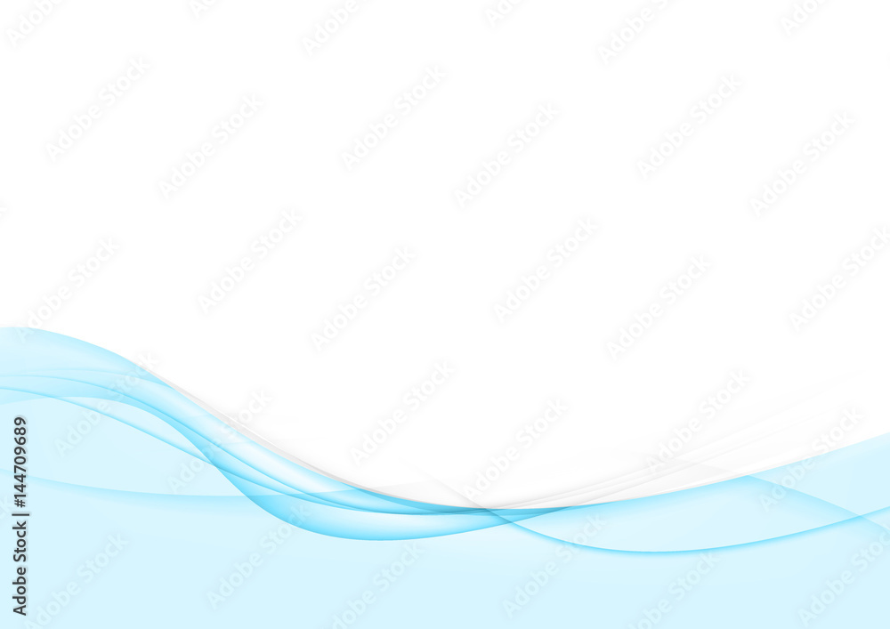 Canvas Prints bright blue abstract swoosh wave stream line folder