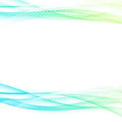 Spring modern abstract stroke swoosh wave layout