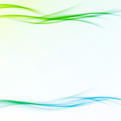 Fresh abstract modernistic spring swoosh wave