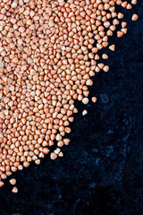 buckwheat grains background