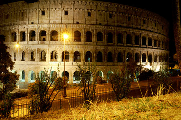 Coliseum in Rome at night