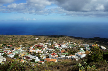 View of the village El Pinar.El Hierro.Canary.