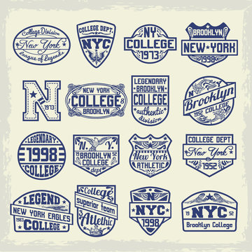 Brooklyn New York Nyc College label