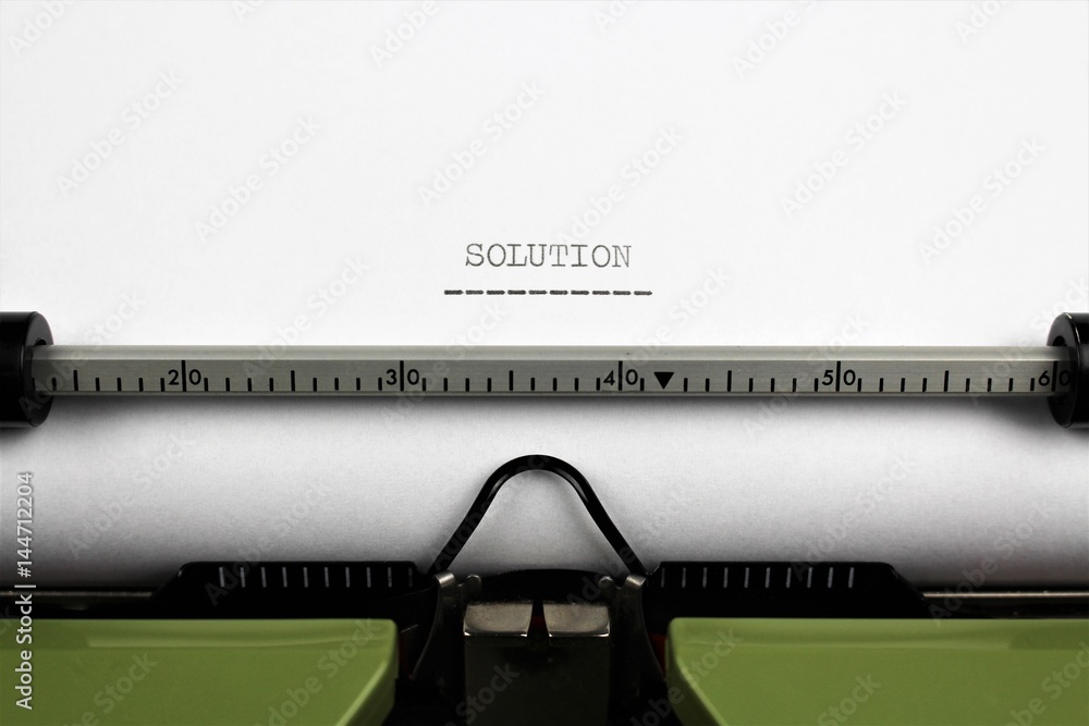 Poster an image of a typewriter - solution