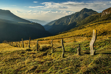 The fresh mountain landscape around Primavera hut, Colombia