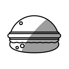 burger food picnic shadow vector illustration eps 10