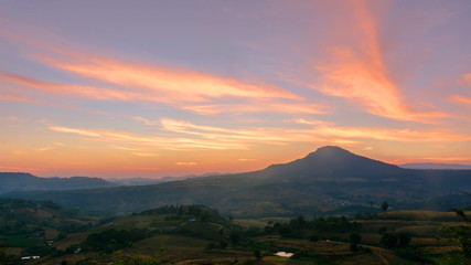 cloudscape after sunset