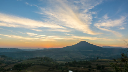 cloudscape after sunset