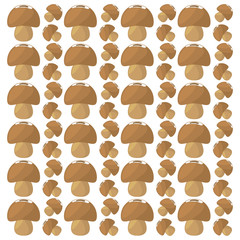 mushroom food healthy seamless pattern vector illustration eps 10