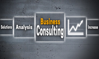 Business consulting touchscreen concept background