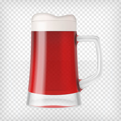 Realistic Mug with Beer