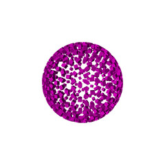 3d Sphere from particles. Isolated on white background.Vector illustration.
