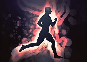 abstract runner design © adimas