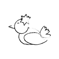 bird flower romance sketch vector illustration eps 10