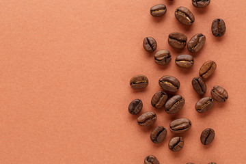 Fototapeta na wymiar Roasted coffee beans