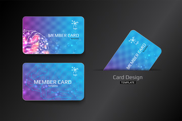Member VIP and business card template design