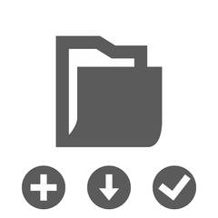 folder icon stock vector illustration flat design