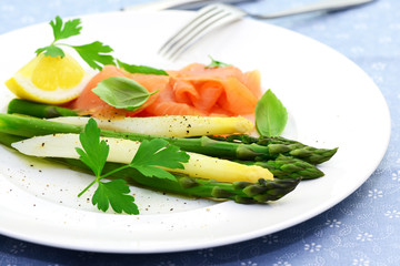  Spargel mit Lachs