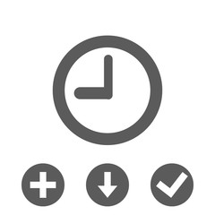 clock icon stock vector illustration flat design