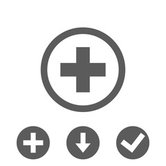 plus icon stock vector illustration flat design