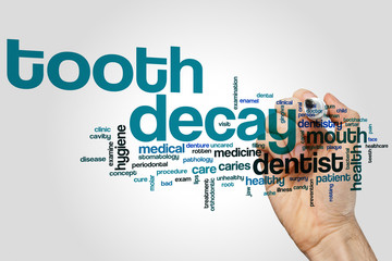 Tooth decay word cloud