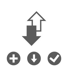 arrow icon stock vector illustration flat design