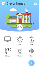 Sweet home. Vector icon.