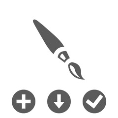 brush  icon stock vector illustration flat design