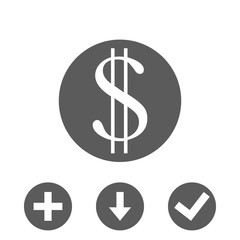 money icon stock vector illustration flat design