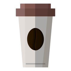 coffee cup icon over white background. vector illustration