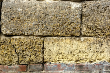 Old stone brick wall background