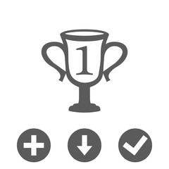 champions cup icon stock vector illustration flat design