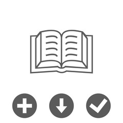 book icon stock vector illustration flat design
