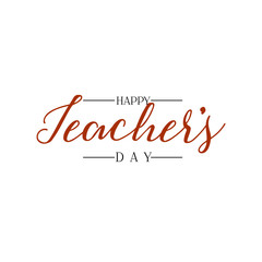 lettering and calligraphy modern - Happy Teachers day to you. Sticker, stamp, logo - hand made