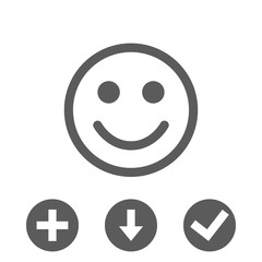 Smile icon stock vector illustration flat design