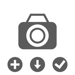 camera icon stock vector illustration flat design