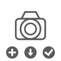 camera icon stock vector illustration flat design