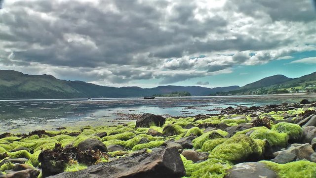 View of Loch Carron from the village of Lochcarron