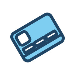 Bank credit card icon vector illustration graphic design